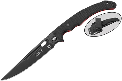 Аватар сталь Д2 Black Red с чехлом